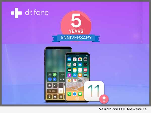 Software: Dr.Fone 5-Year Anniversary: An Update Journey to iOS 11 with ...