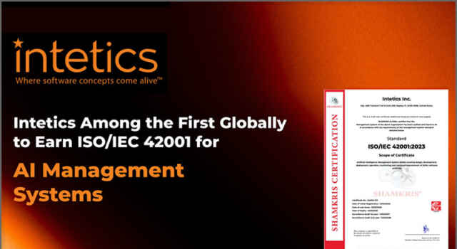 Software: Intetics Among the First Globally to Earn ISO/IEC 42001:2023 Certification for AI Management Systems
