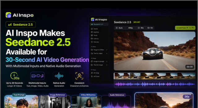 Software: Seedance 2.5 Now Available on AI Inspo for 30-Second AI Video Generation Including Multimodal Inputs and Native Audio